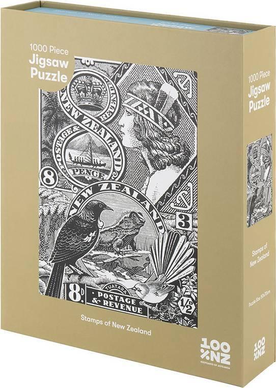 100%NZ: Stamps of New Zealand Puzzle (1000pc Jigsaw) Board Game
