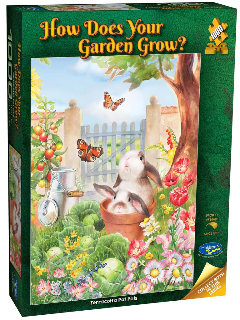 Holdson: How Does Your Garden Grow - Terracotta Pot Pals Puzzle (1000pc Jigsaw) Board Game