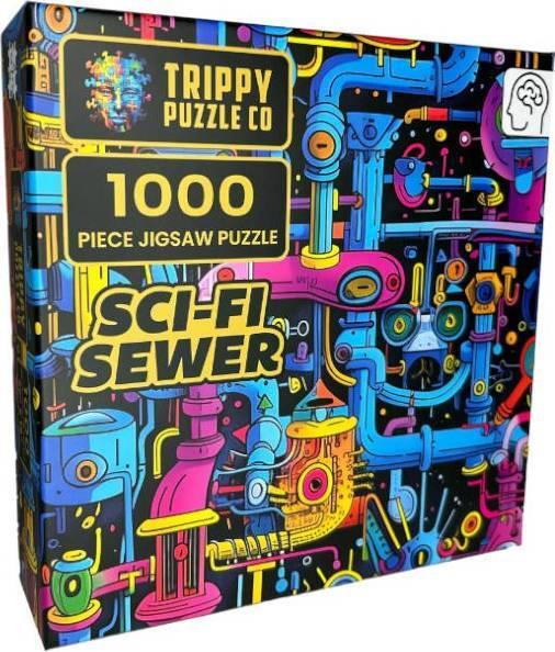 Trippy Puzzles: Sci-Fi Sewer Puzzle (1000pc Jigsaw) Board Game