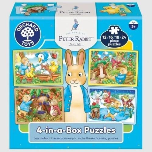 Orchard: Peter Rabbit - 4-in-a-Box Puzzles (12,16,18,24pc Jigsaws) Board Game