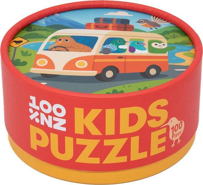 100%NZ: Kiwi Road Trips - Kids Puzzle (100pc Jigsaw) Board Game