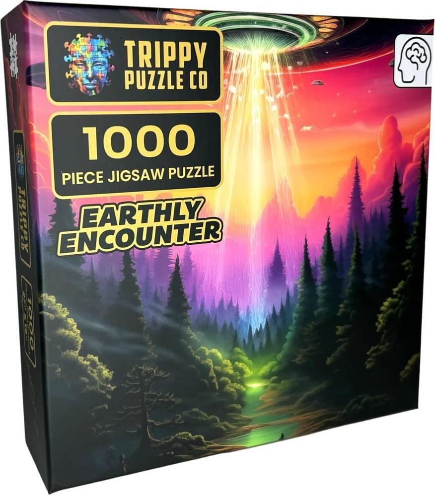 Trippy Puzzles: Earthly Encounter Puzzle (1000pc Jigsaw) Board Game
