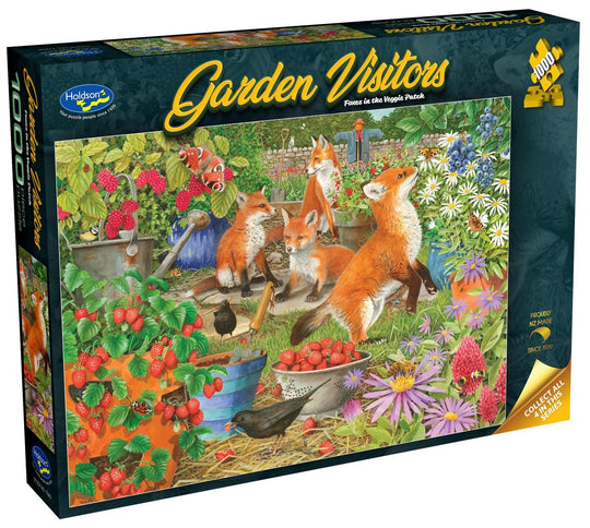 Garden Visitors: Foxes in the Veggie Patch - Puzzle (1000pc Jigsaw) Board Game