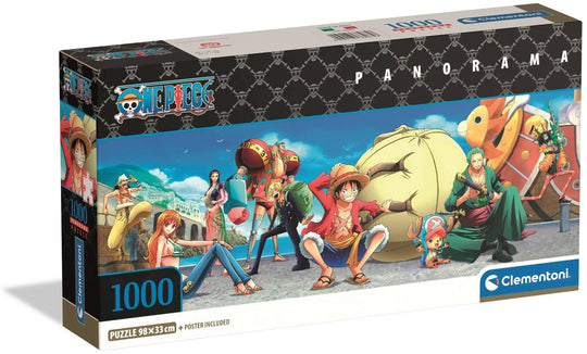 Clementoni: One Piece - Panorama Puzzle (1000pc Jigsaw) Board Game