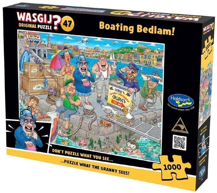 Wasgij Original #47: Boating Bedlam Puzzle (1000pc Jigsaw) Board Game