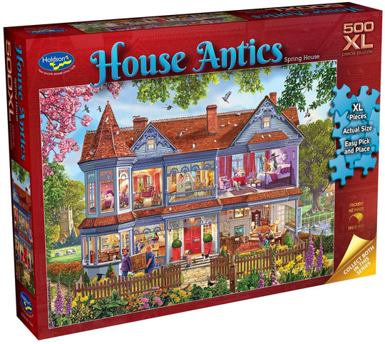 Holdson: House Antics - Spring House XL Piece Puzzle (500pc Jigsaw) Board Game