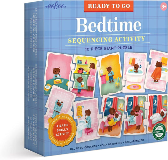 eeBoo: Ready to Go Puzzle - Bedtime Board Game