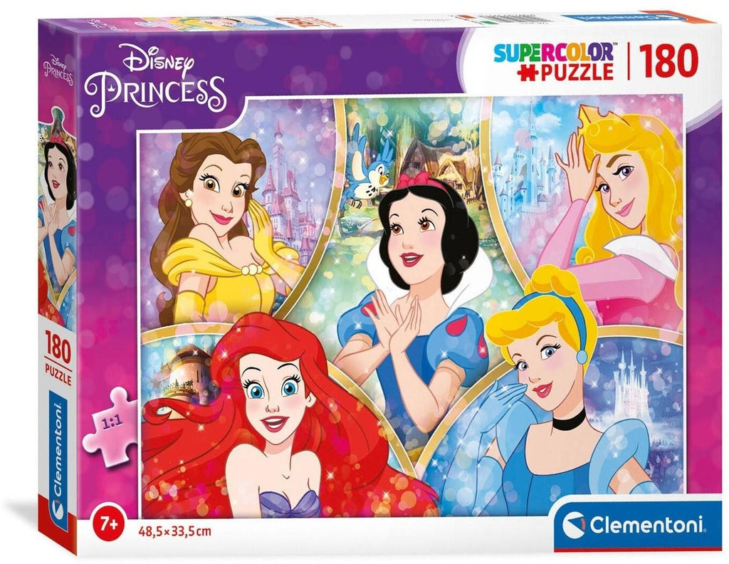 Clementoni Super Color: Disney Princess - Puzzle (180pc Jigsaw) Board Game