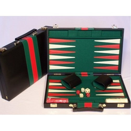 Backgammon 18" Vinyl Case - Black Board Game