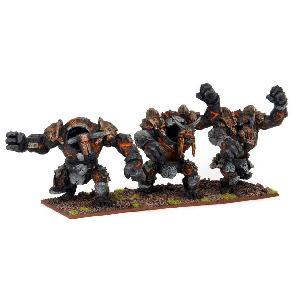 Kings of War Abyssal Dwarf Lesser Obsidian Golems