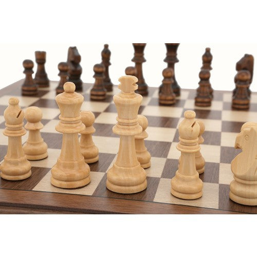 Dal Rossi Walnut Chess Set (38cm) Board Game