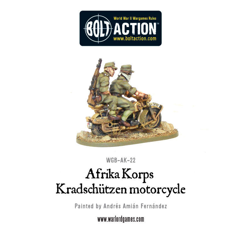 Afrika Korps - Kradschutzen motorcycle