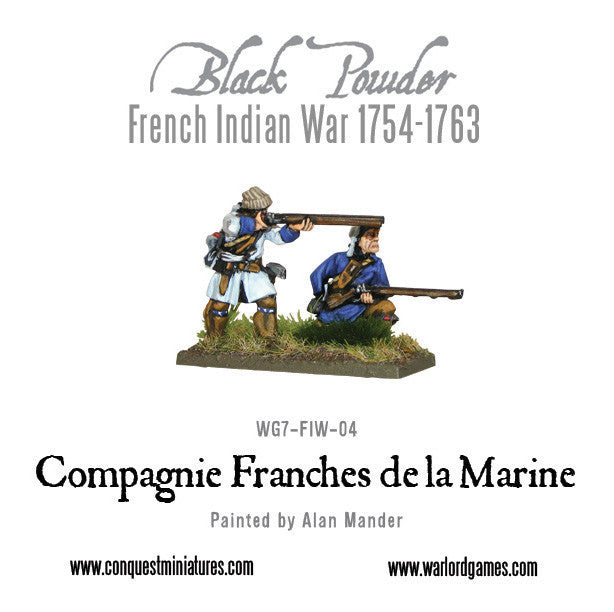 French-Indian War Compagnie Franches de la Marine