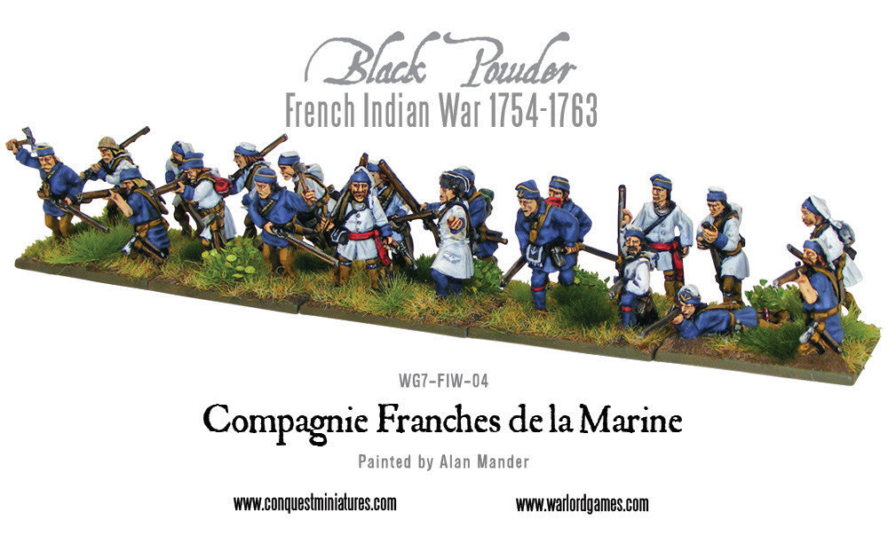 French-Indian War Compagnie Franches de la Marine
