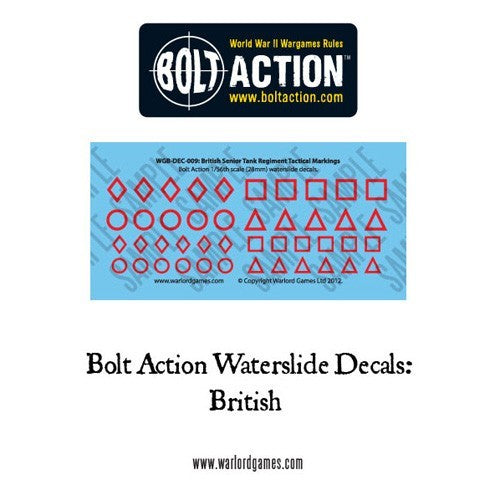 Bolt Action British Vehicle Decals