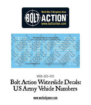 Bolt Action US Vehicle Decals