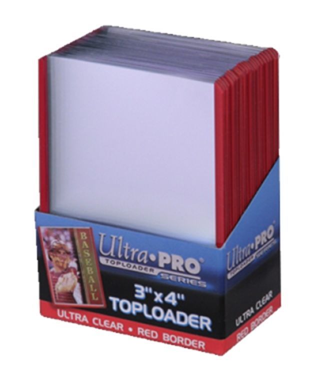 Ultra Pro: Toploaders - 3x4 Red Border