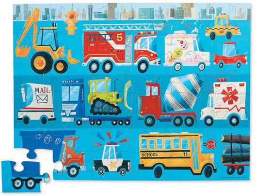 Crocodile Creek: Fire Truck - Floor Puzzle (36pc Jigsaw) Board Game