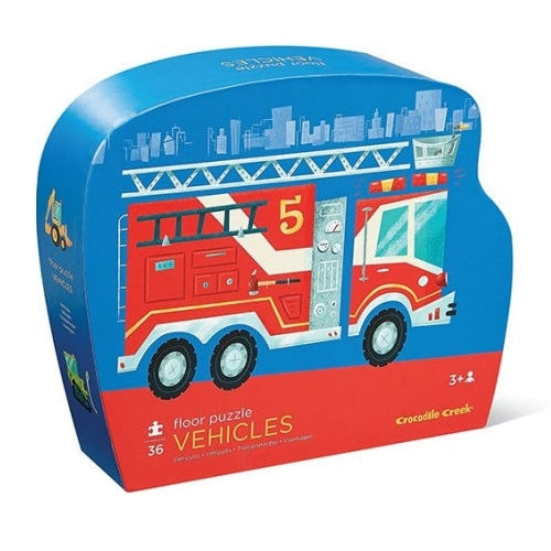 Crocodile Creek: Fire Truck - Floor Puzzle (36pc Jigsaw) Board Game