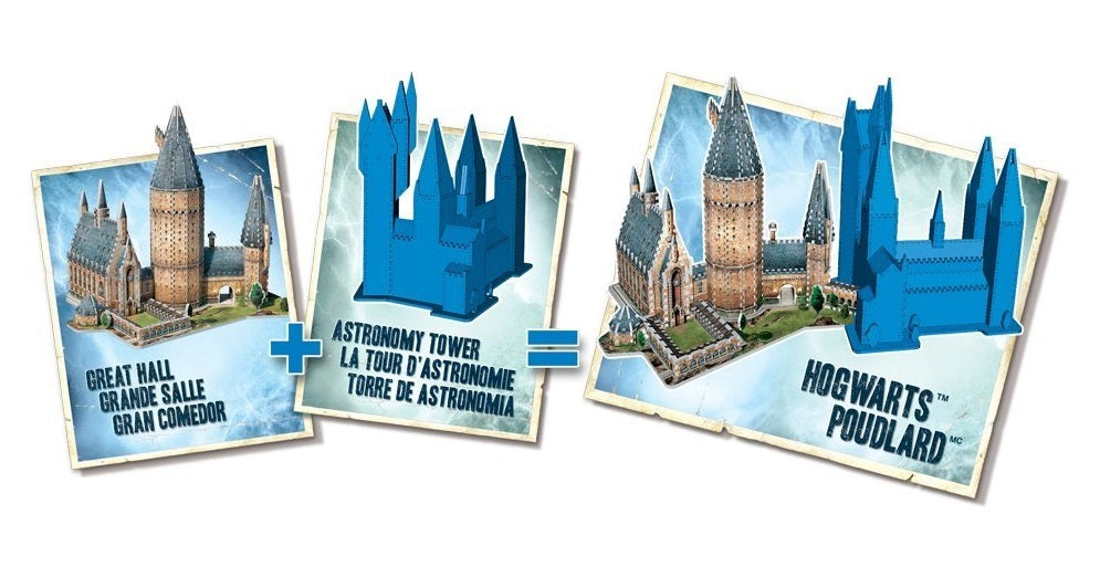 Wrebbit3D: Harry Potter Hogwarts Great Hall - 3D Puzzle (850pc Jigsaw) Board Game