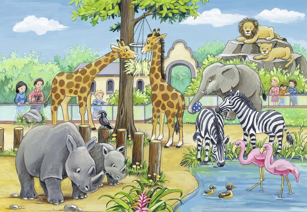 Ravensburger: Welcome to the Zoo (2x24pc Jigsaw) Board Game