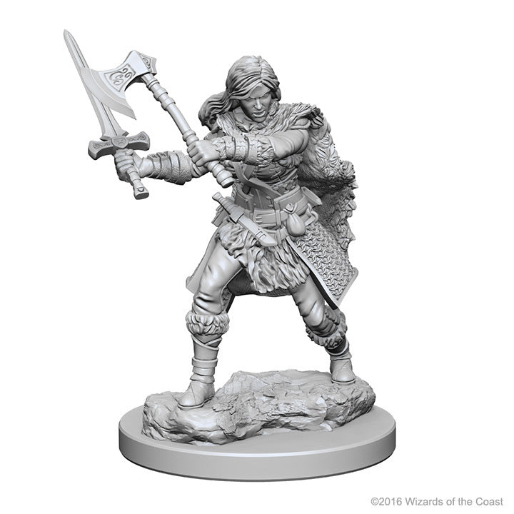 D&D Nolzur's Marvelous: Unpainted Minis - Human Female Barbarian