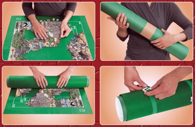 Jumbo Puzzle Mates: Puzzle and Roll Storage Mat Board Game