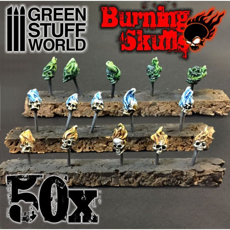 GSW: Resin Burning Skulls - 50x Resin Bits Pack