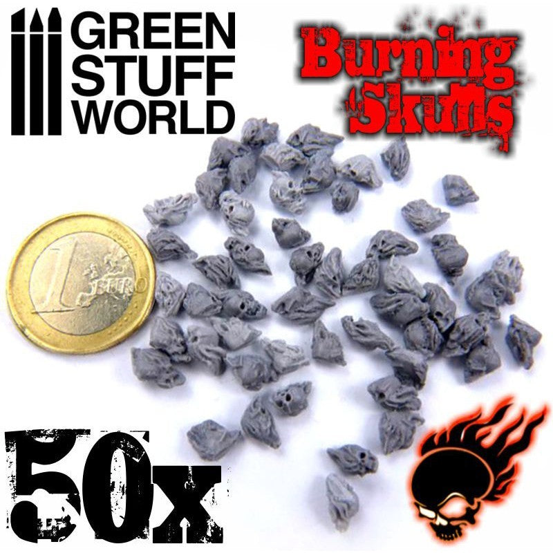 GSW: Resin Burning Skulls - 50x Resin Bits Pack