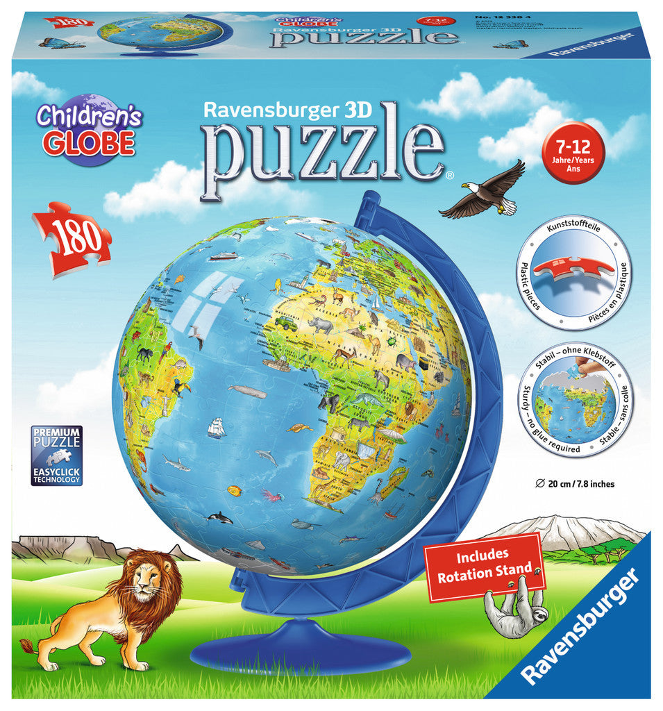 Ravensburger: 3D Puzzle - Children's Globe (180pc Jigsaw) Board Game
