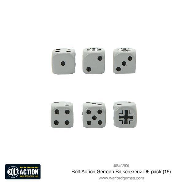 Bolt Action: German Balkenkreuz - D6 (16-Pack)