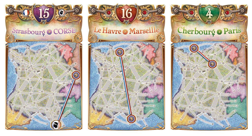 Ticket to Ride: France & Old West (Board Game Expansion Maps)
