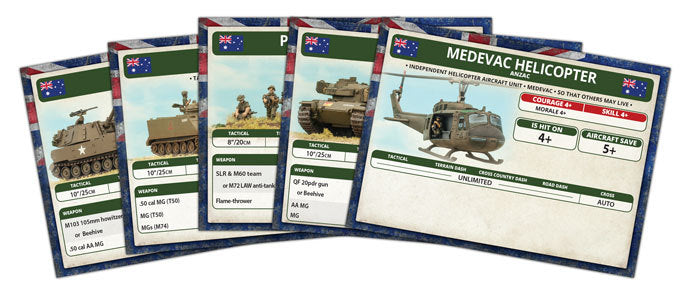 'Nam Unit Cards: Anzac Forces