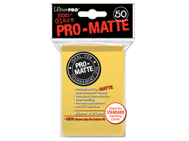 Ultra Pro Pro-Matte Standard Sleeves: Yellow (50)