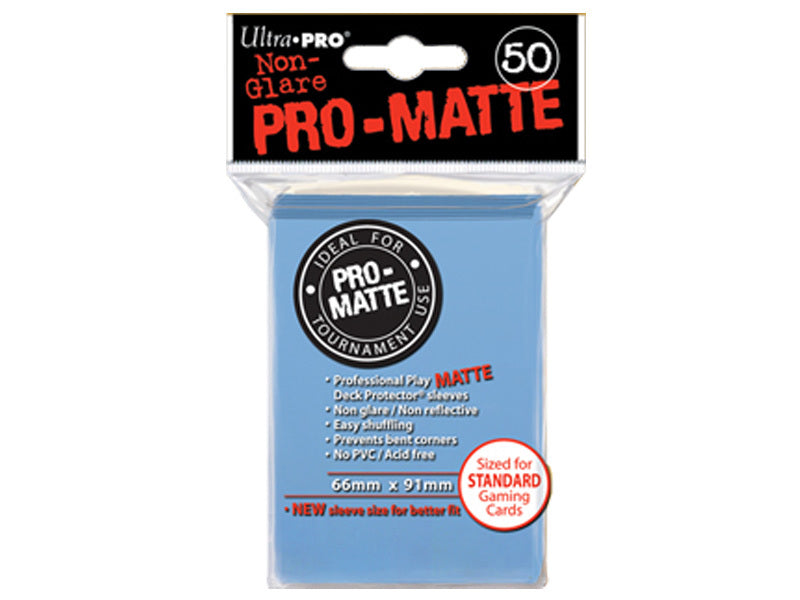 Ultra Pro Pro-Matte Standard Sleeves: Light Blue (50)