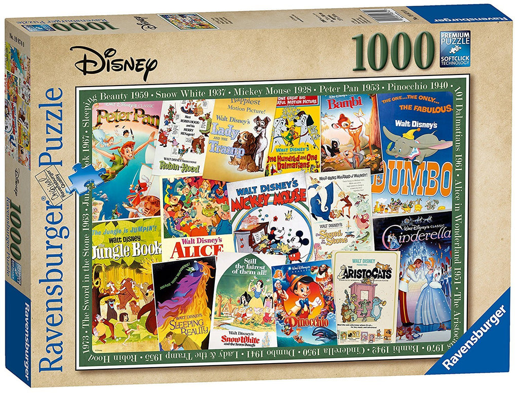 Ravensburger: Disney - Vintage Movie Posters (1000pc Jigsaw) Board Game
