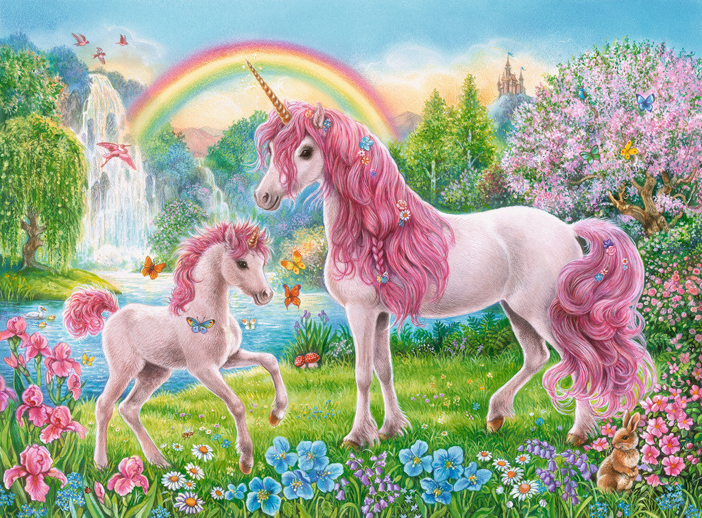 Ravensburger: Magical Unicorns & Colouring Booklet (100pc Jigsaw) Board Game