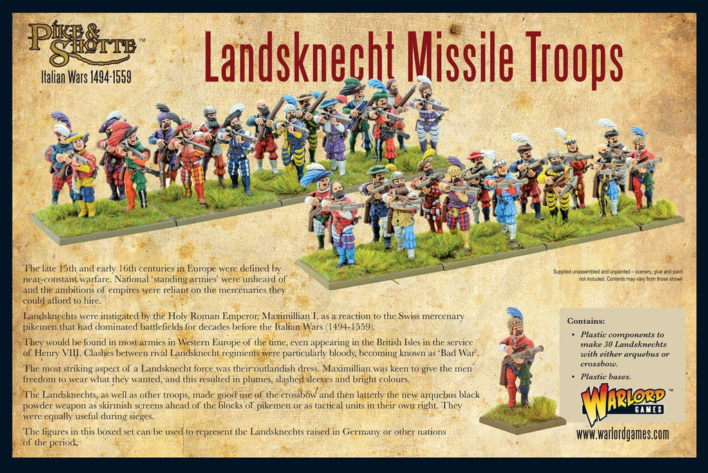 Pike & Shotte Landsknecht Missile Troops