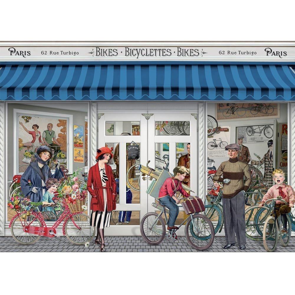 Victorian Day Out: Bikes, Bicyclettes, Bikes - Puzzle (1000pc Jigsaw) Board Game