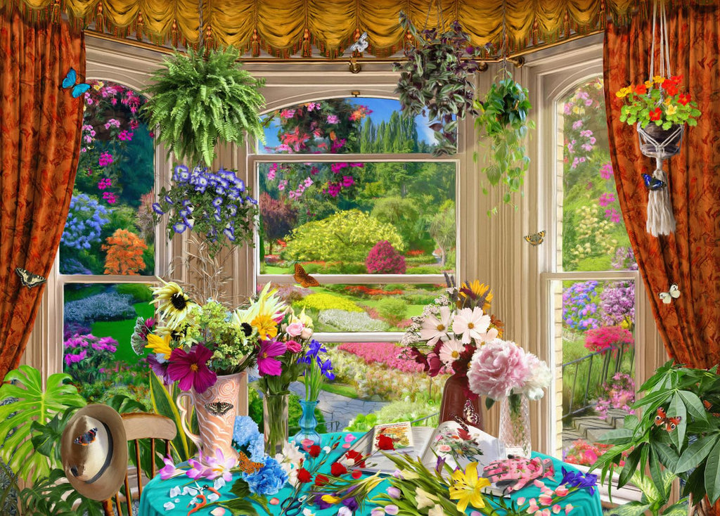 Holdson: Outside my Window - Gardeners View Puzzle (1000pc Jigsaw) Board Game