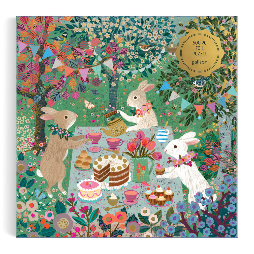 Galison: Spring Tea Party - 500 Piece Puzzle Board Game