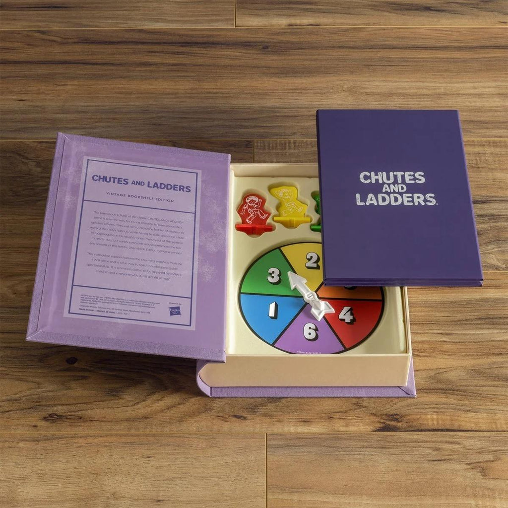 Chutes and Ladders: Classic Game - Vintage Bookshelf Edition