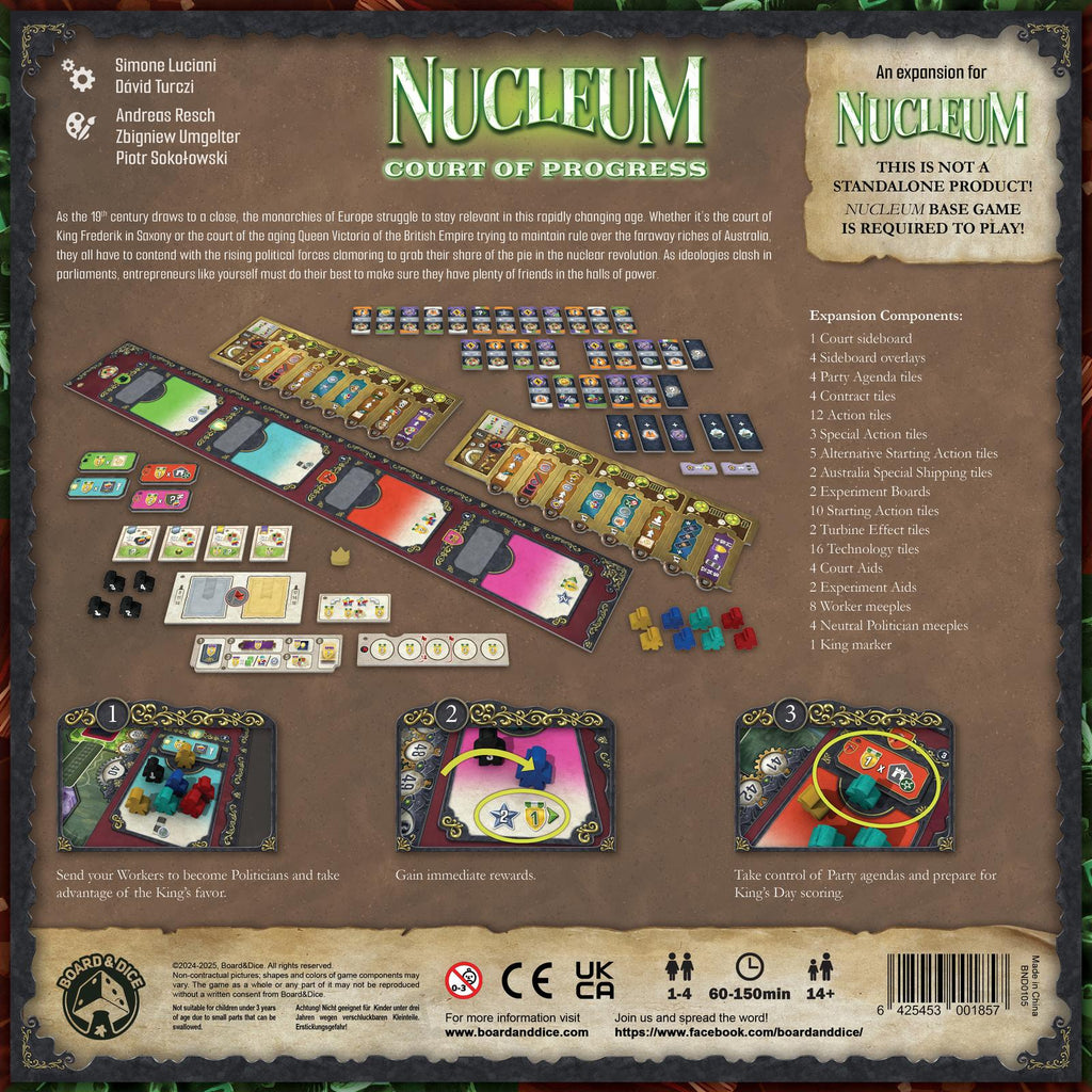 Nucleum Court of Progress Board Game