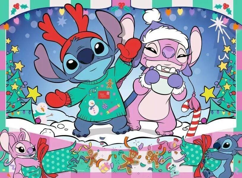 Ravensburger: Disney Stitch Christmas Puzzle (100pc Jigsaw) Board Game