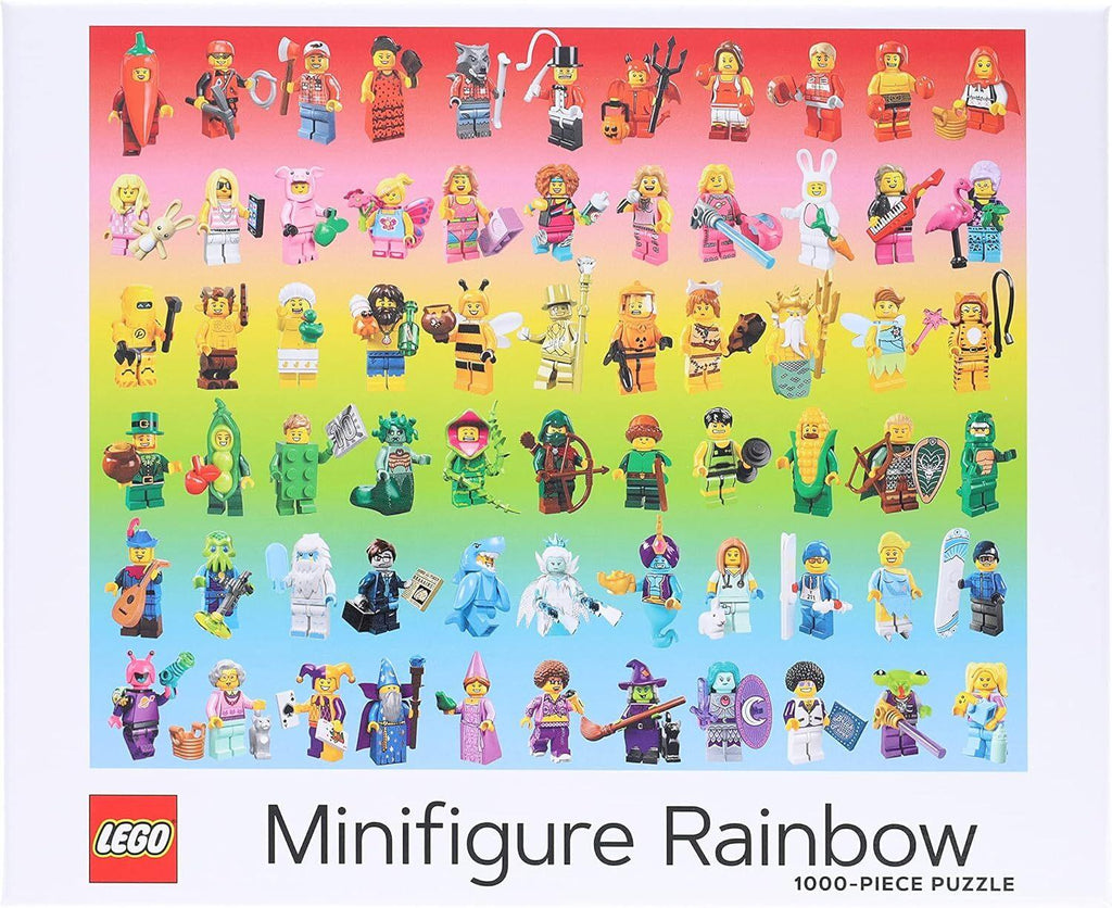 LEGO: Minifigure Rainbow Puzzle (1000pc Jigsaw) Board Game