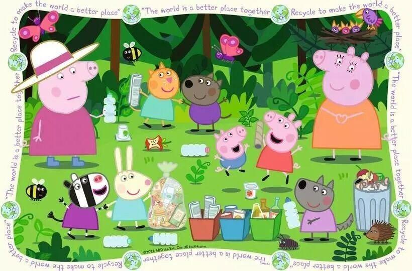 Ravensburger: Peppa Pig Recycle Together! Puzzle (35pc Jigsaw) Board Game