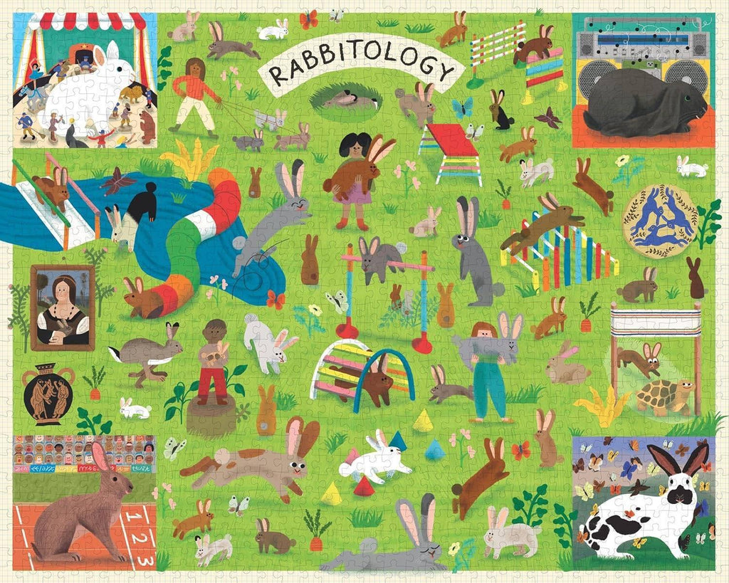 Chronicle Books: Rabbitology Puzzle (1000pc Jigsaw) Board Game