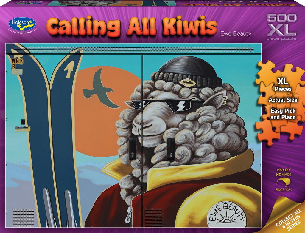 Holdson: Ewe Beauty - Calling All Kiwis XL Piece Puzzle (500pc Jigsaw) Board Game