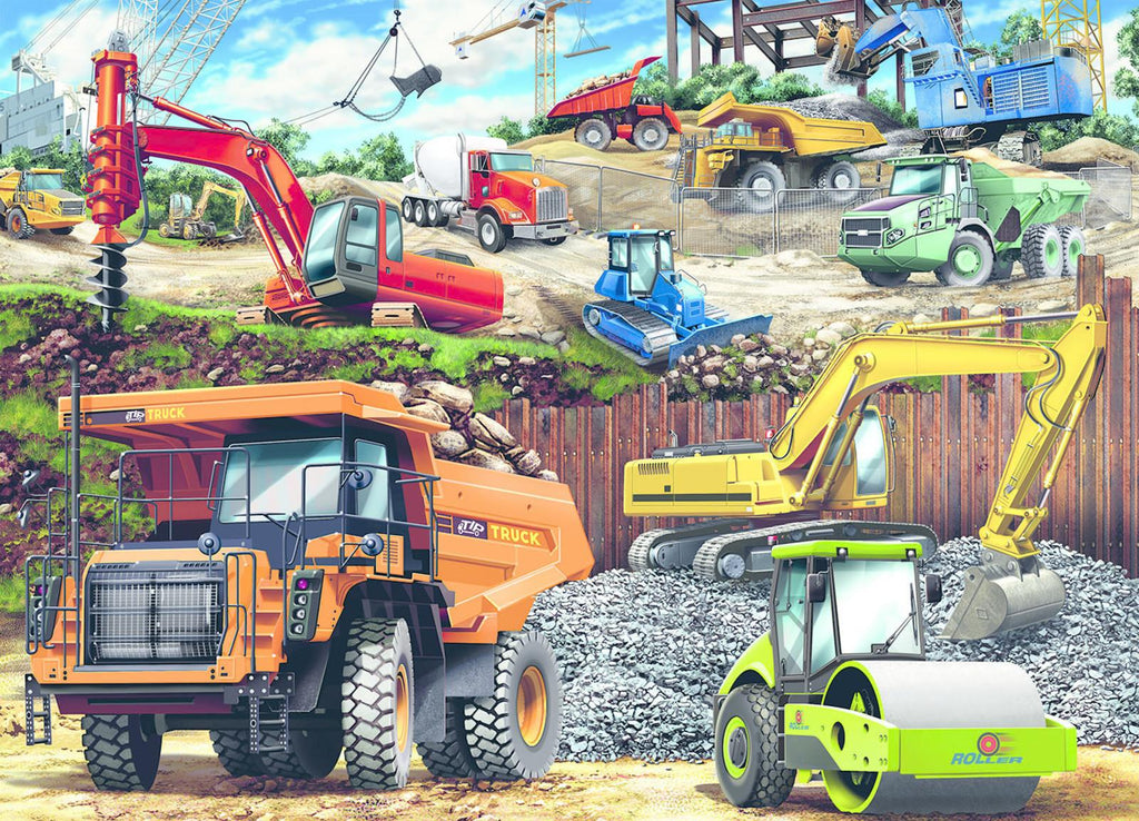 Ravensburger: Construction Vehicles (100pc Jigsaw) Board Game