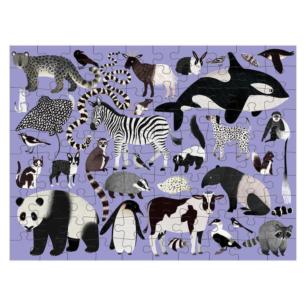 Mudpuppy: Animal Kingdom - Double-Sided Puzzle (100pc Jigsaw) Board Game